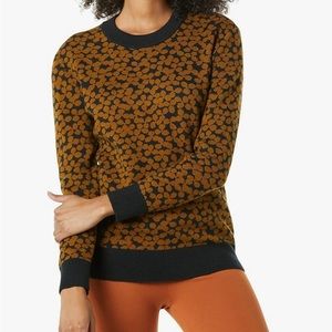 Daily Ritual Women's Ultra-Soft Jacquard Crewneck Pullover Sweater